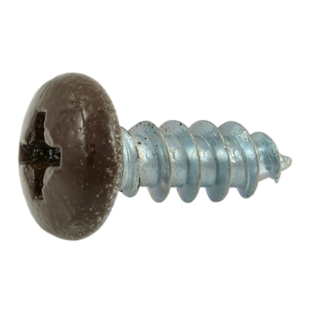 Sheet Metal Screw, #10 X 1/2 In, Painted Steel Pan Head Phillips Drive, 35 PK